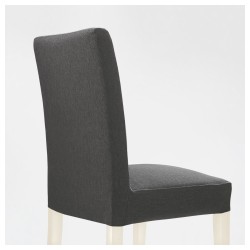 Фото3.Крісло білий,  Dansbo темно - сірий HENRIKSDAL IKEA 399.264.53